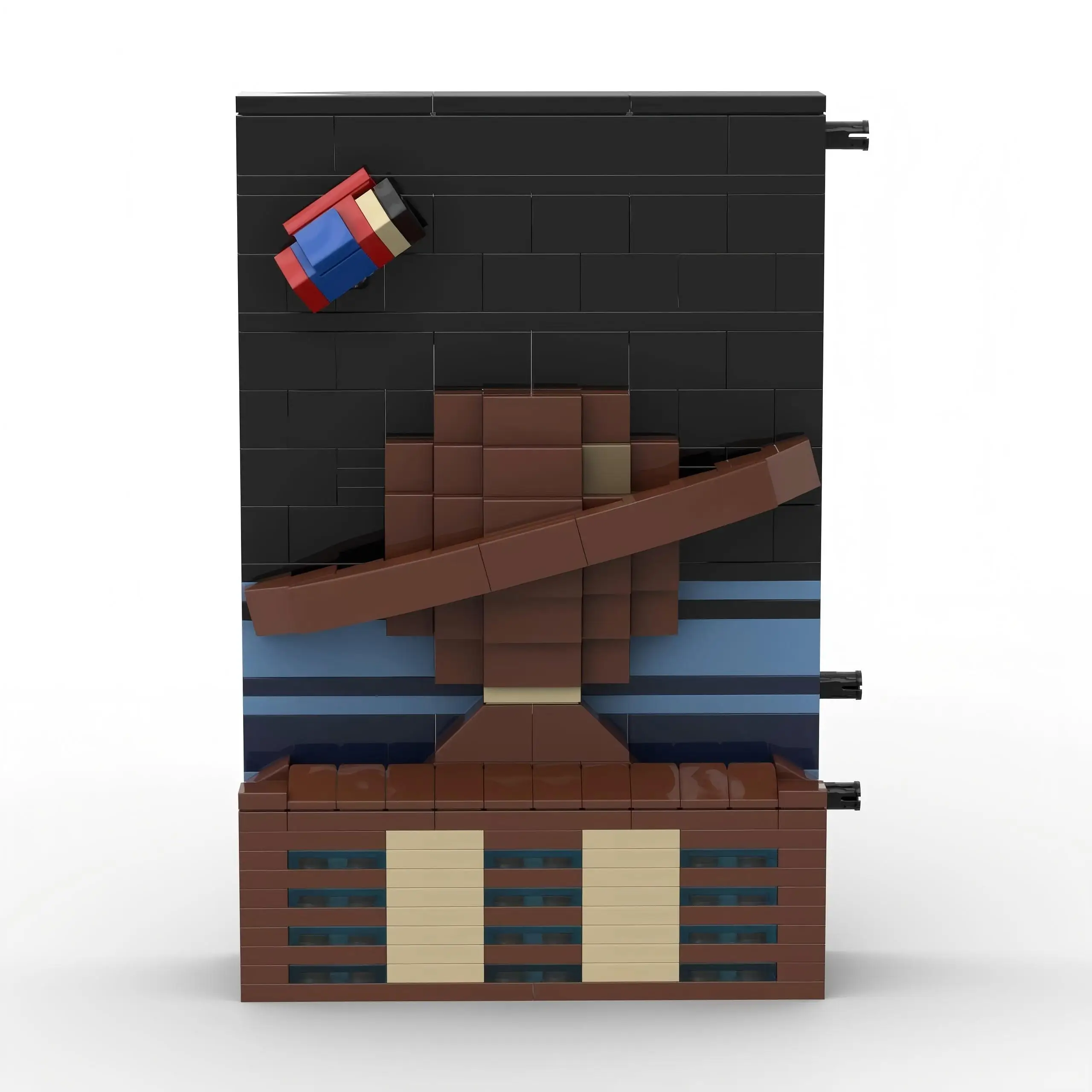 Moc espaço guerra série espaço história cena planeta diário cartão postal bloco de construção modelo diy crianças puzzle montagem brinquedos presente aniversário