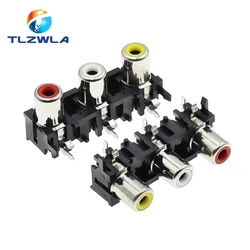 5Pcs RCA / AV RCA-307 Concentric Core Cinch 3-Hole Connector With Two Mounting Posts AV-8.4