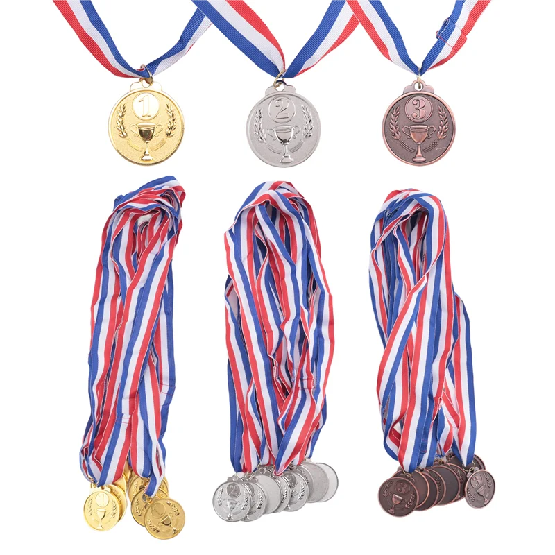 

30Pcs Award Medals Gold Silver Bronze Winner Medals Awards 1St 2Nd 3Rd Prizes For Competitions