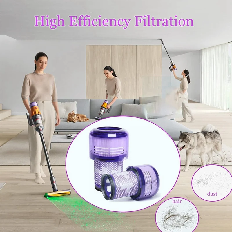 Dyson v12の交換用フィルター、スリム、検出、スリム、動物、コードレス、絶対的、真空フィルター