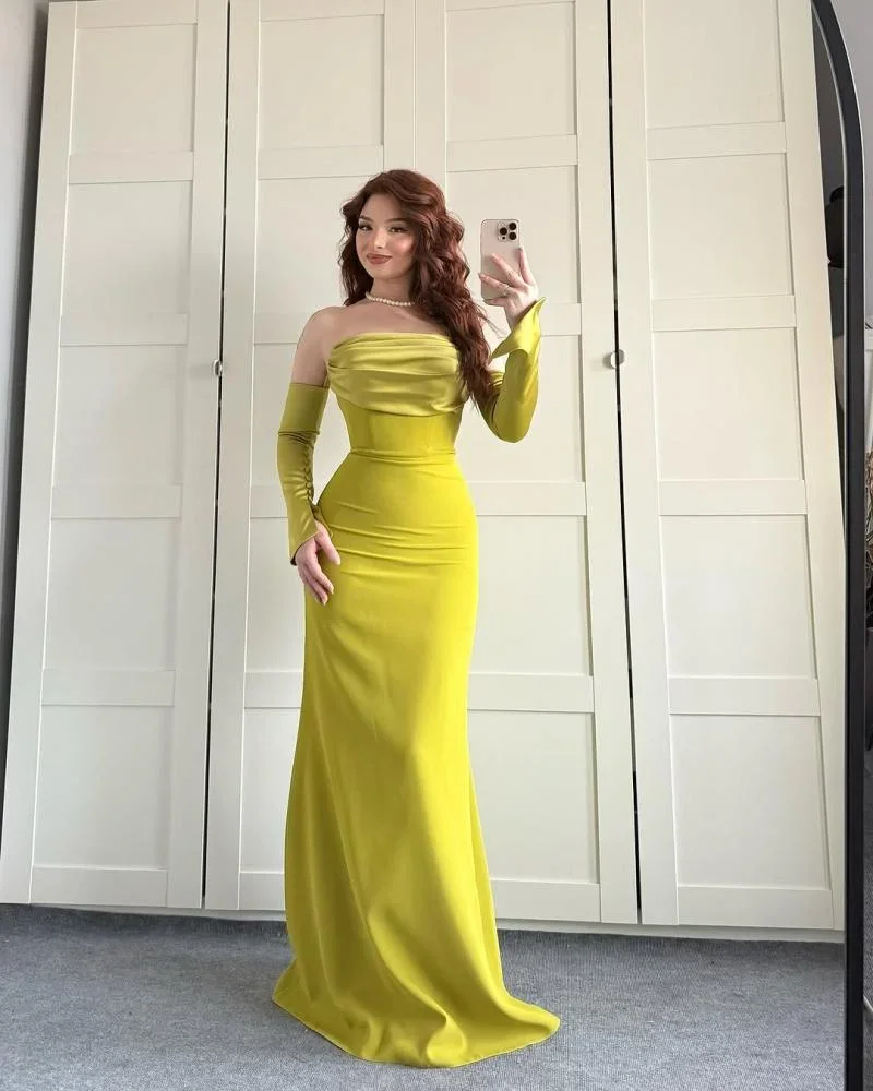 Eleganckie suknie wieczorowe AsaNagi Arabia, syrenie suknie na formalne przyjęcia, szyte na miarę damskie suknie bez ramiączek, luksusowe suknie wieczorowe.