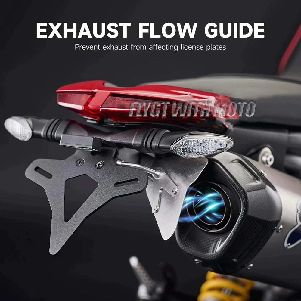 

Для Ducati Hypermotard 950 2019-UP аксессуары для мотоциклов задний короткий хвост держатель номерного знака задняя бабка рамка кронштейн комплект