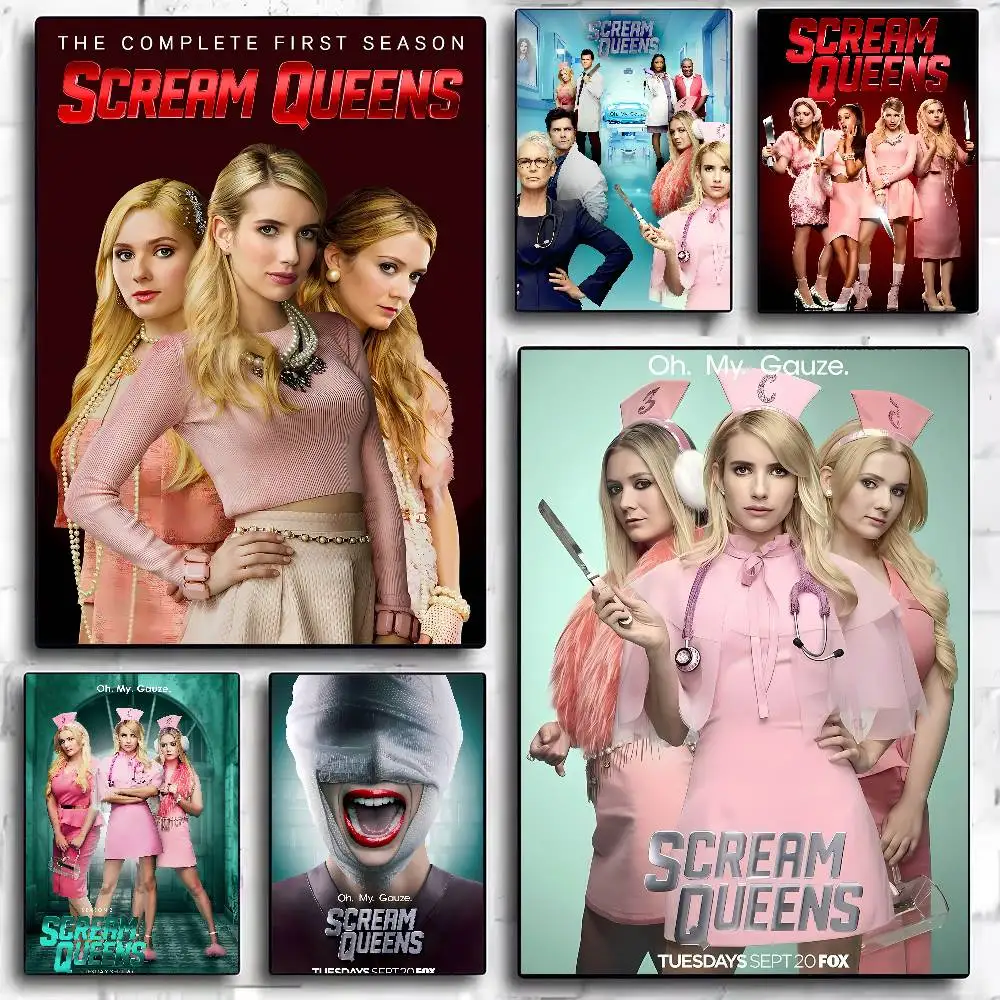 TV S-Scream Queens Gift Frameless Poster Personalized Gift For Lovers Customizable Decorative Home Decor