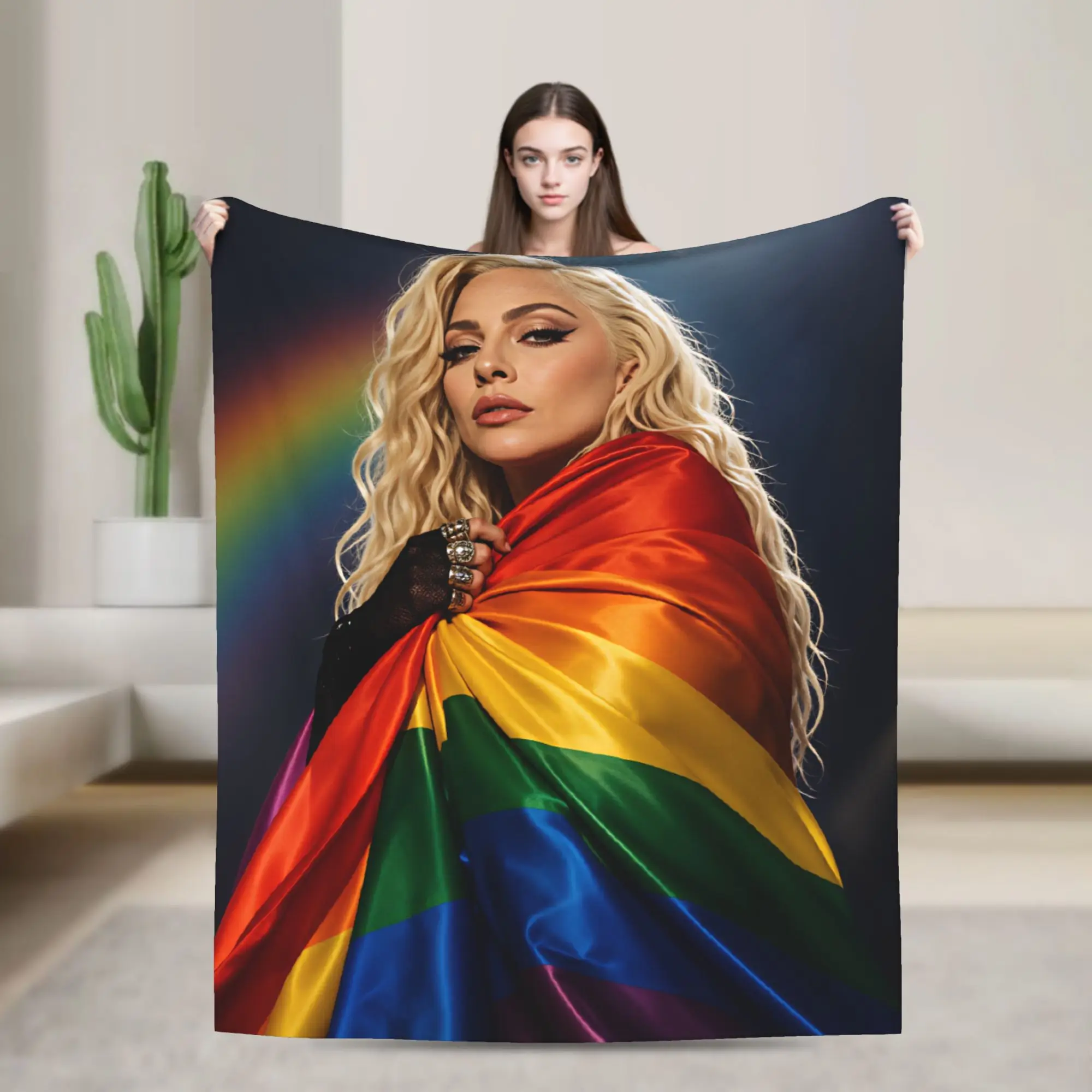 M-Madonnas Confessions II Album Soft Warm Blanket  Girls Boys Plush Bedding Throws Couch Bed Flannel Bedspread Sofa Bed Cover