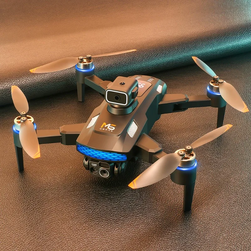 New M6 Drone 8K HD Dual Camera Brushless Aerial Photography with Screen Remote Control Obstacle Avoidance Folding RC Airplane