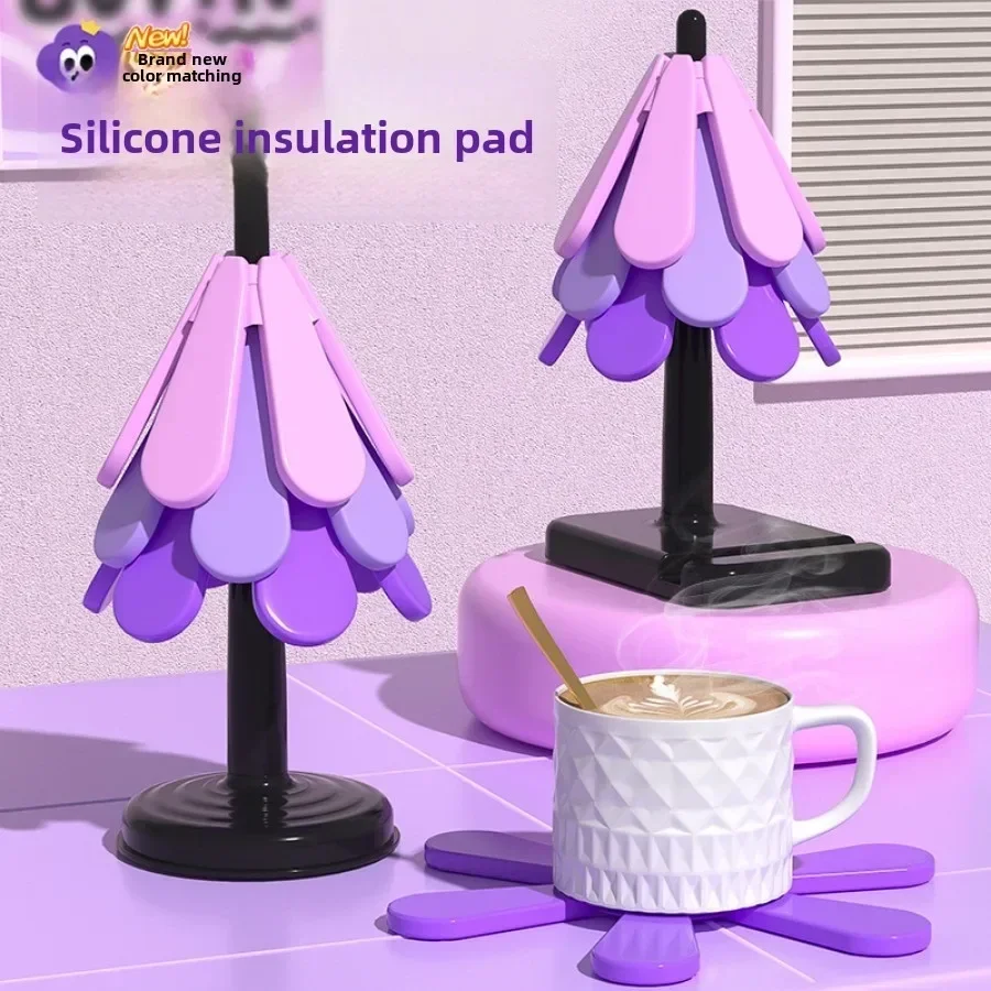 

Placemat, Household Bowl Mat, Pot Mat Silicone Insulation Mat for Dining Table, Anti-scalding and High Temperature Resistant