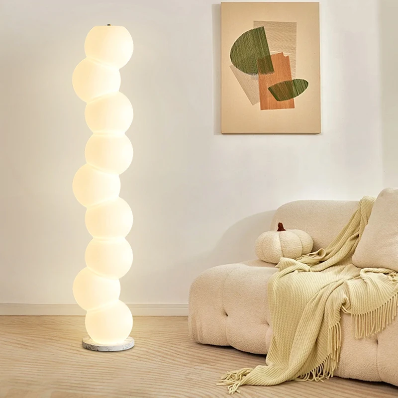Modern LED floor lamps for living rooms and bedrooms, with adjustable three-color temperatures