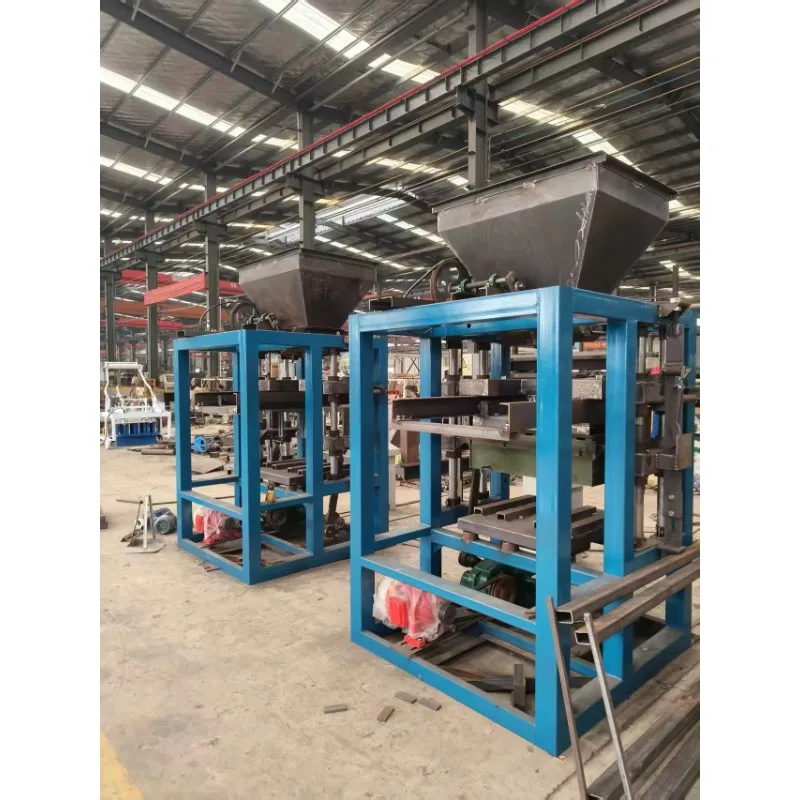 Customized QT4-24 Semi Automatic Interlocking Block Brick Making Machine In Philippines