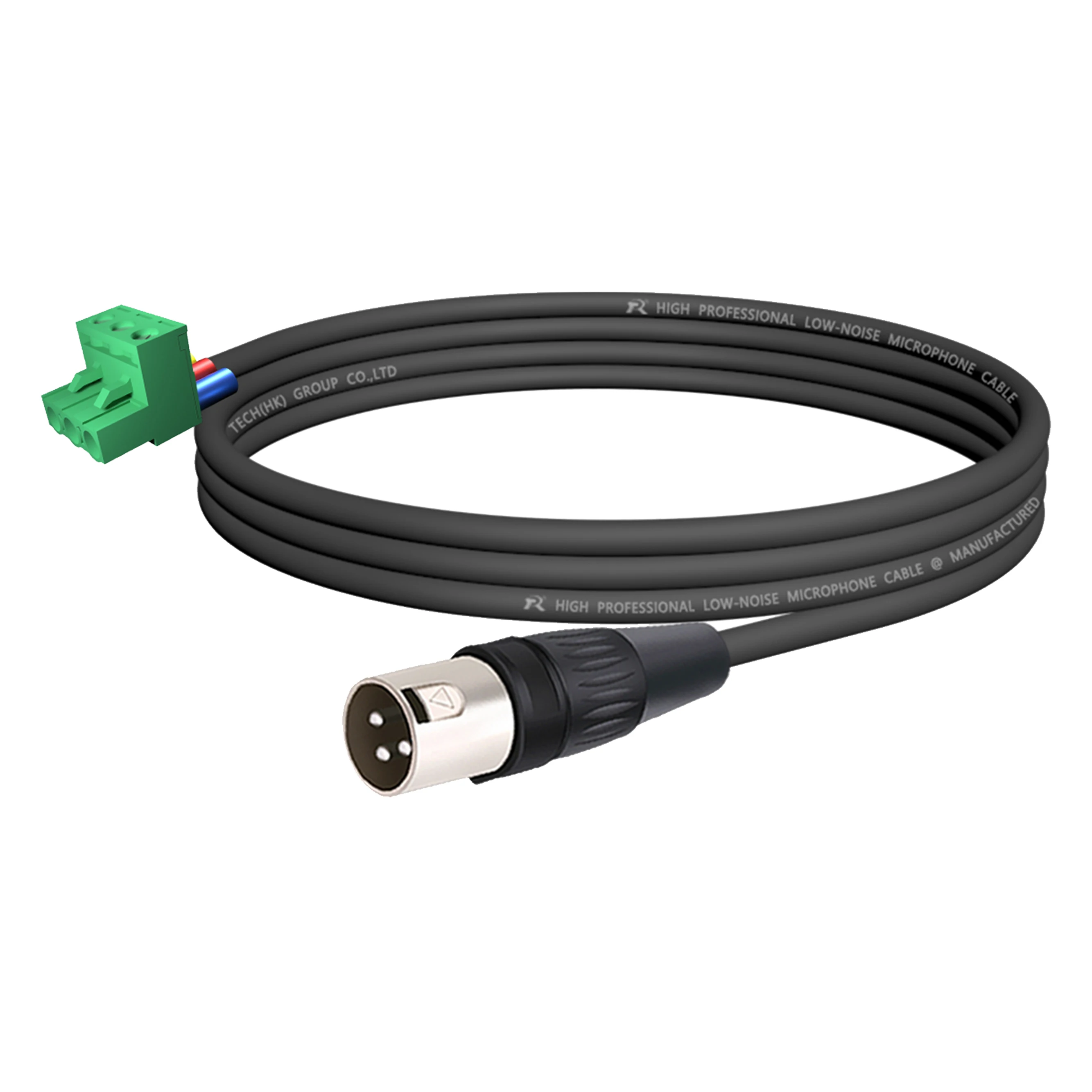 Interconnect, 5,08 mm 3-poliger Plug-and-Play-Phoenix-Stecker für 3-polige Cardano-Audio-Kabel (weiblich/männlich), silberfarbener Metallsteckerkörper – Detail 2