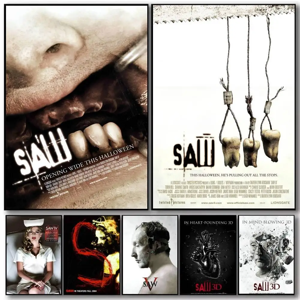 Latest Horror Thriller Movie Saw X Popular Movie Poster Art With Prints Home Bedroom Living Room Decoration Gift