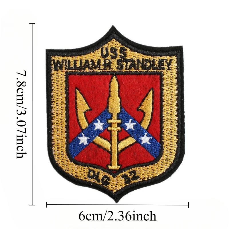 America Flag Aviator Pilot Sewing Iron-on Hook and Loop Embroidered Badge Patches for DIY T-shirt Backpack Clothing Appliques