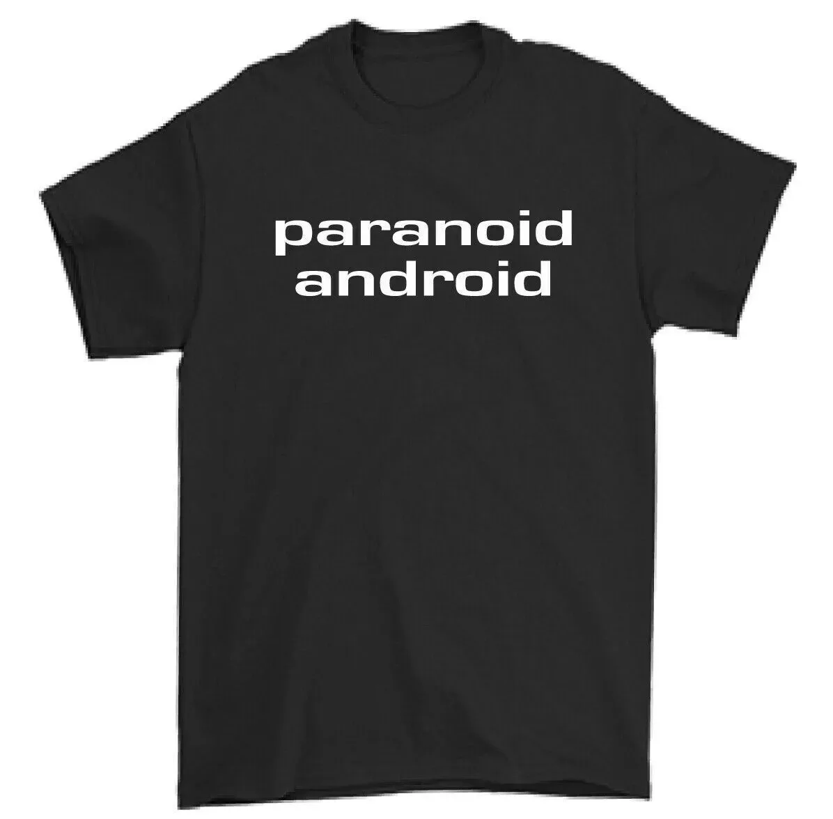 

Paranoid Android T-Shirt Grunge Music Guitar Drums Lyrics Tee Top Radiohead Minimalist trendy printed T-Shirt