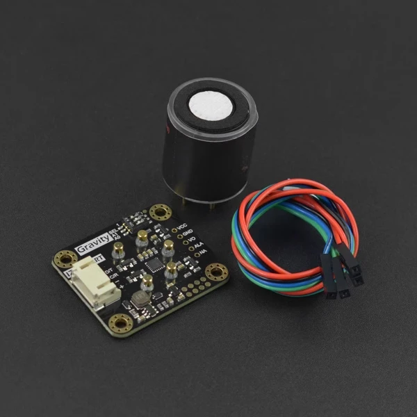 

Gravity: Oxygen sensor (factory calibrated) - I2C & UART SEN046