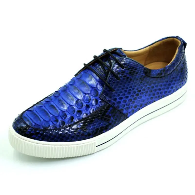 hubu summer python skin  Menfashion  casual trend  board men snake shoes