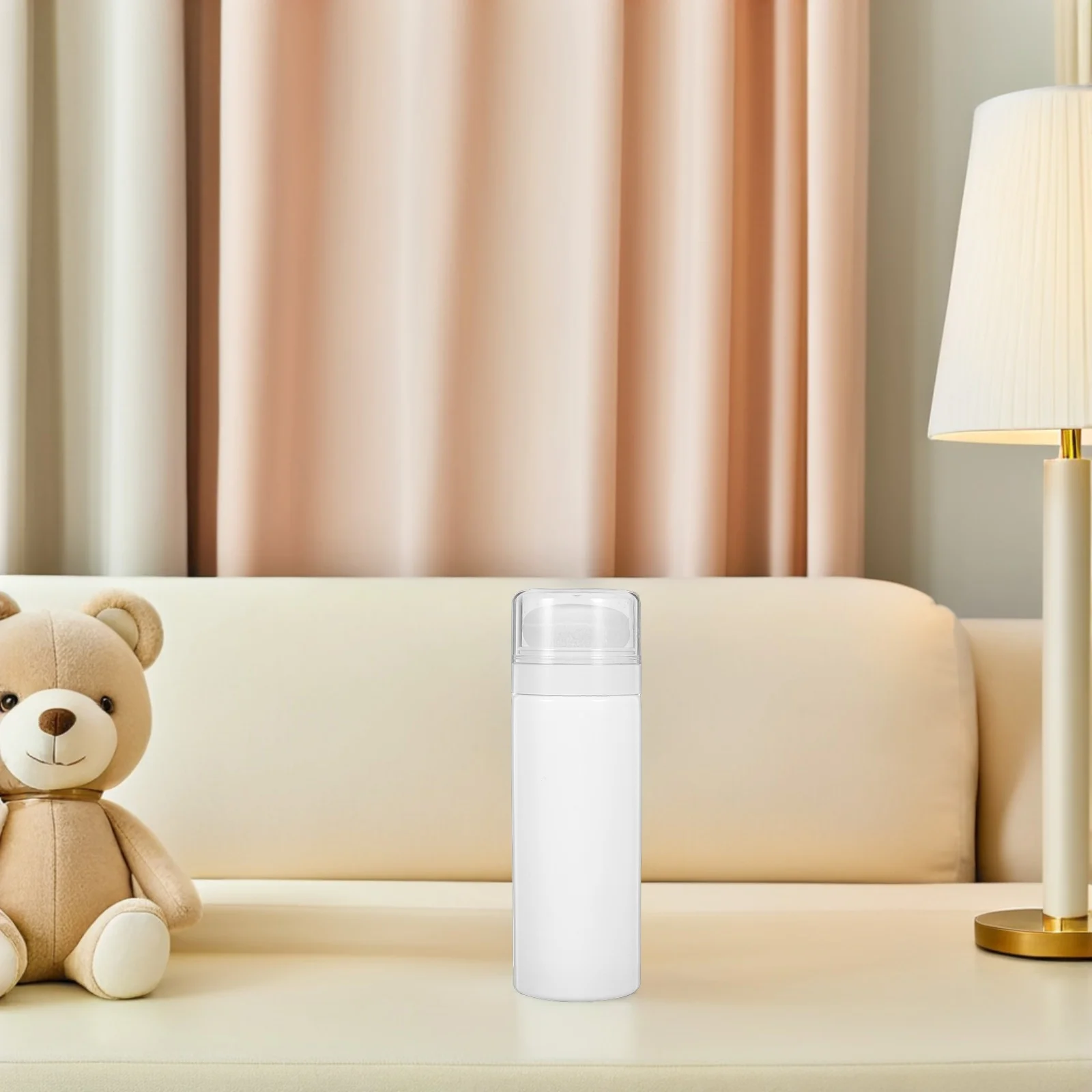 2개입 메이크업 파우더 빈 케이스 퍼프 포함 휴대용 파우더 보관 병 여행용 일상 사용 유아 케어 목욕 퍼프 박스