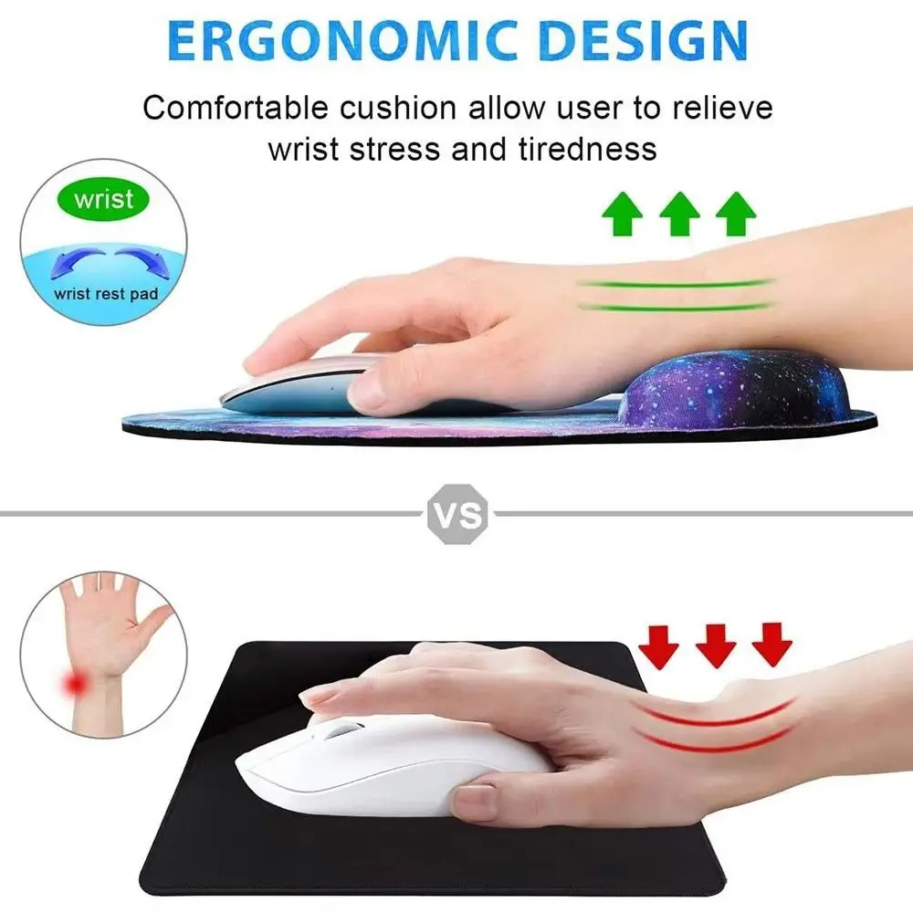 Miękka silikonowa podkładka pod mysz Ergonomiczna podkładka pod nadgarstek Podkładka pod mysz do gier Antypoślizgowa miękka podkładka pod mysz Home Office