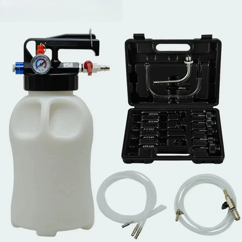 Herramienta de llenado de aceite para transmisión neumática, dispensador de fluido, kit de herramientas de bomba de recarga con adaptador ATF 1