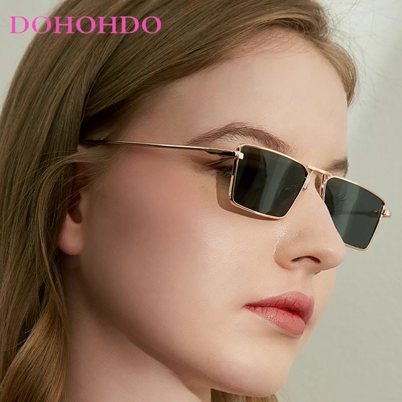 

Vintage Small Square Sunglasses Women Luxury Designer Metal Frame Men Sunglass Outdoor Driving Eyeglasses Female Lentes UV400