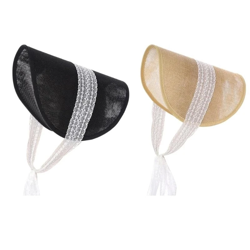 49MC Pillbox Hat Victorian Bonnets Hat Base Victorian Hat for Girls Women