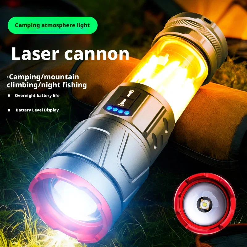 Multi-Functional LED Flashlight High-Brightness Rechargeable USB Emergency Home Use Handheld Torch Light
