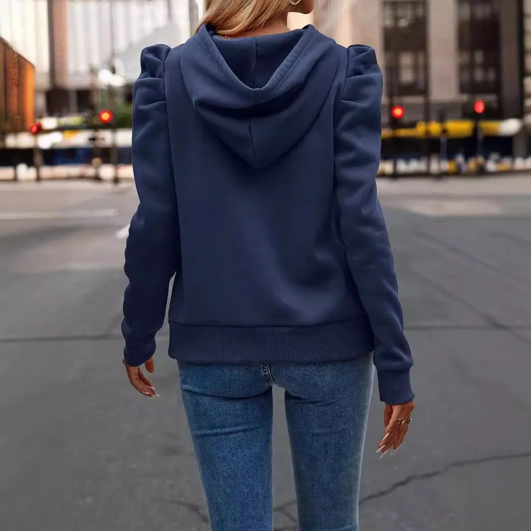 Women Hoodie Oversized Fit Women's Hooded Sweatshirt Long Sleeve Drawstring Hood Beige Sweatshirt Asymmetrical Hem Pullover