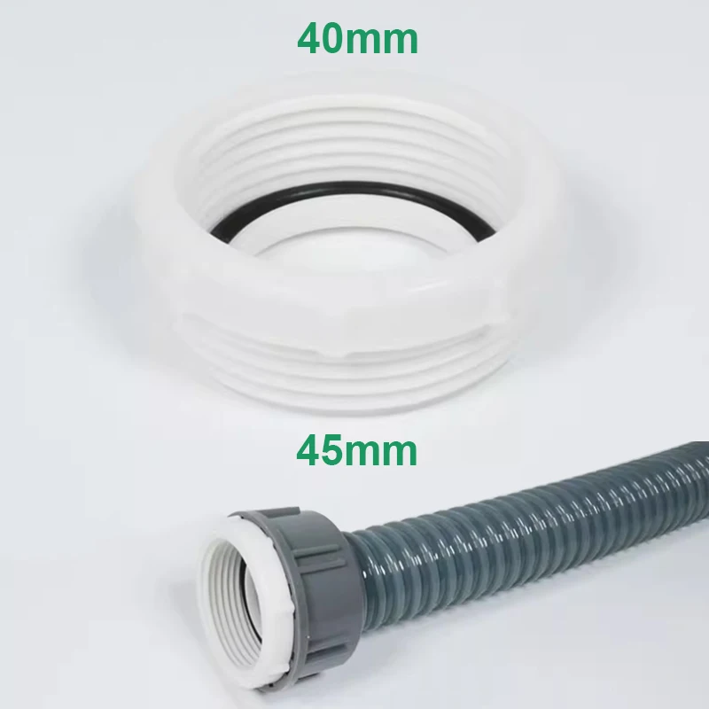 

40x45mm Adapter Plastic Downpipe Connector Adapter Kitchen Sink Drainer Fittings Dish Basin Drain Dipe Mop Pool Thread Connector