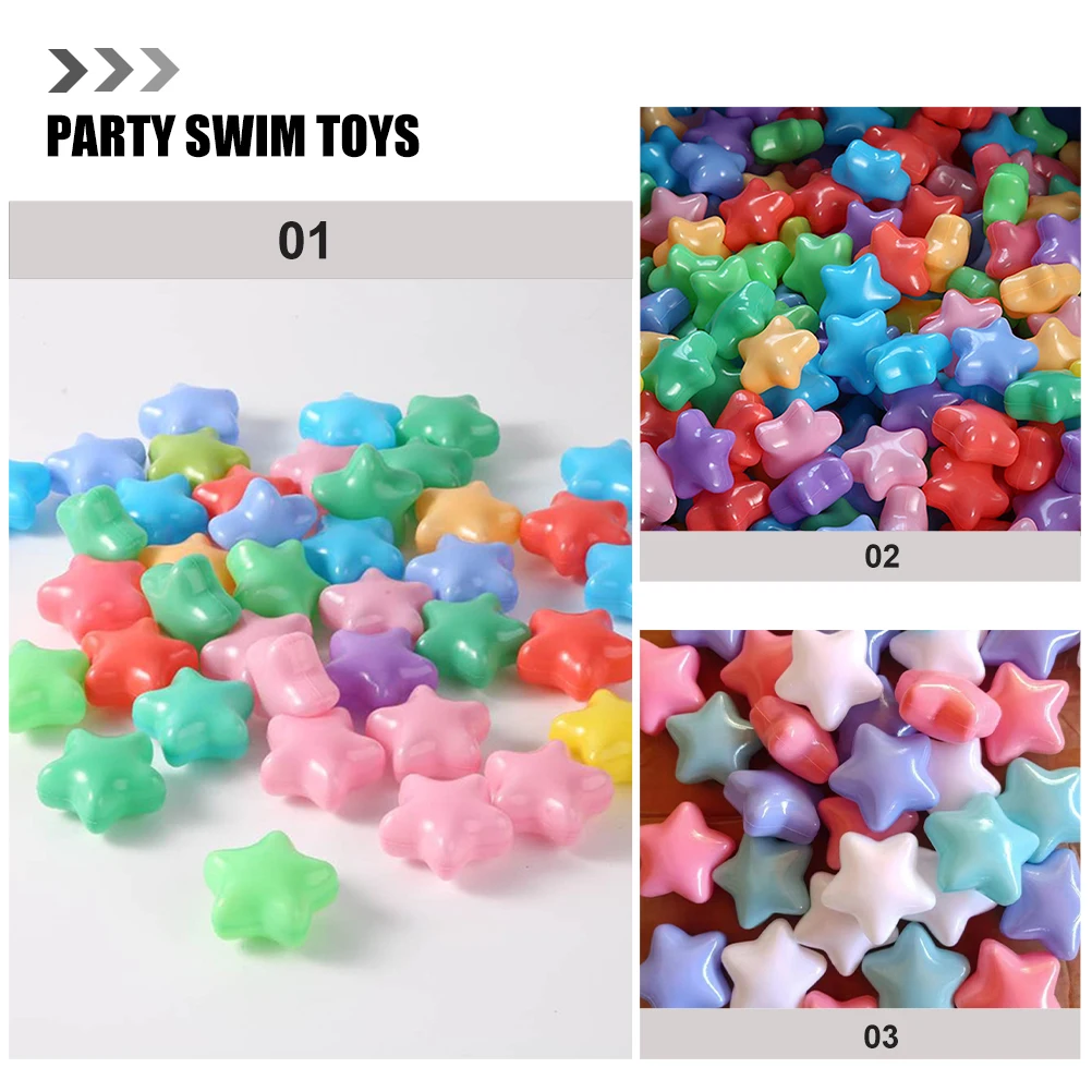 

200pcs Ocean Star Shape Plastic Kids Bath Tub Swimming Balls Children Educational Balls Toy Toddler Educational Toy