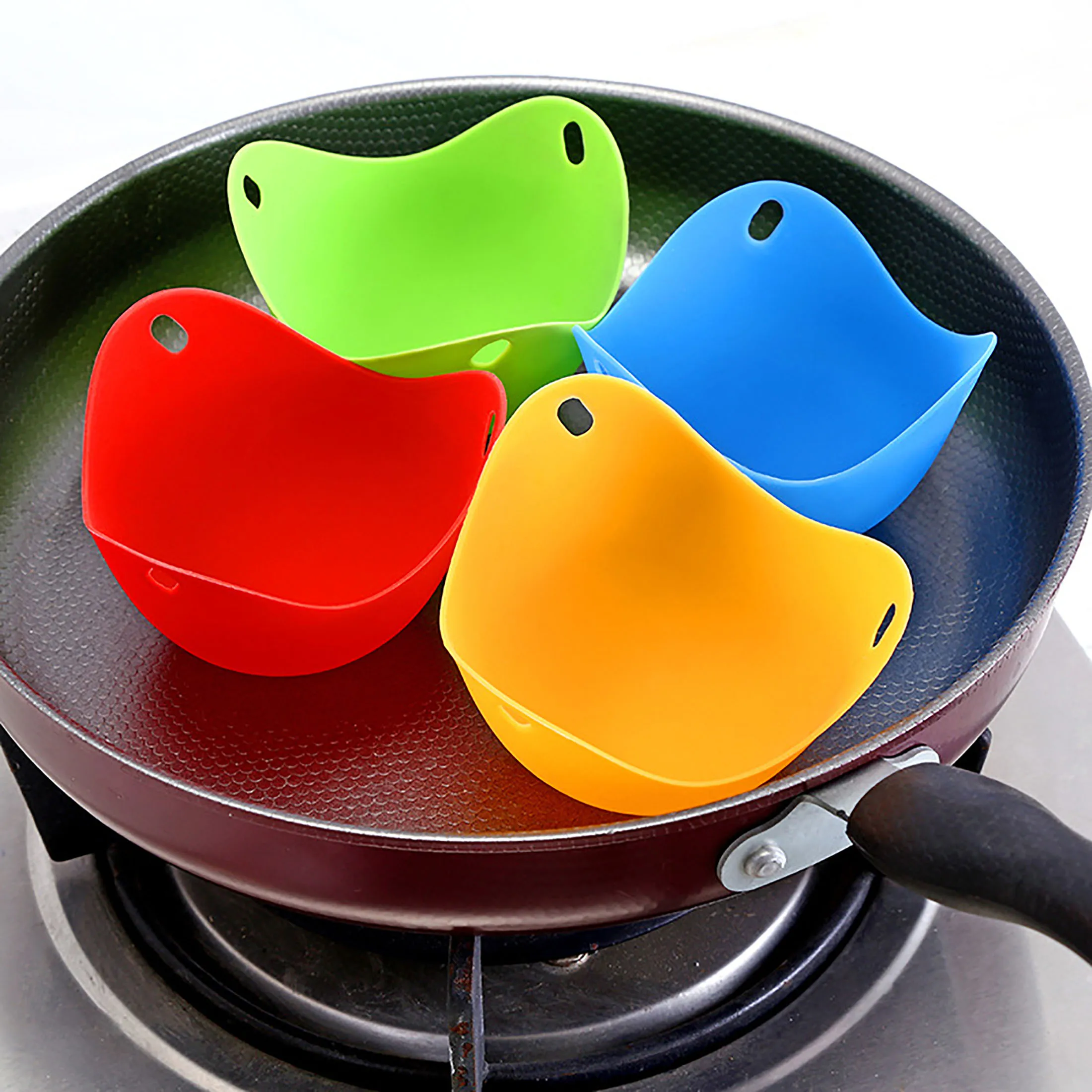 Silicone Egg Poacher Cups Egg Boiler Mold Cup for Microwave Air Fryer Stovetop Eggs Cooking