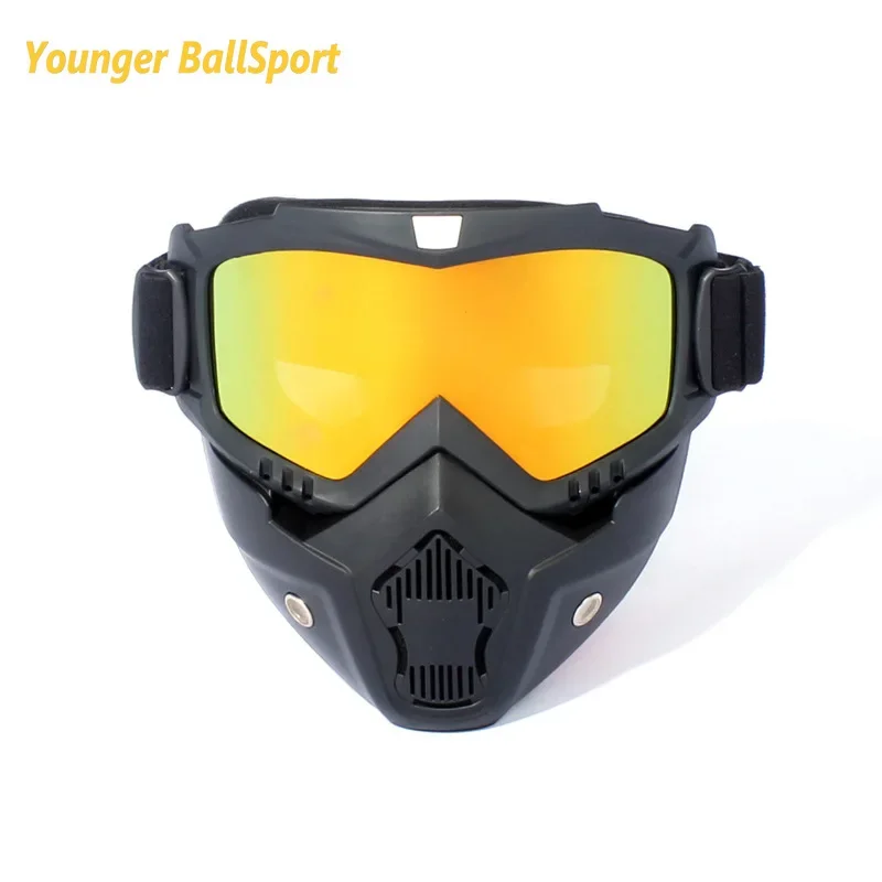 Cycling Riding Motocross Sunglasses Ski Snowboard Eyewear Mask Goggles Retro Helmet Tactical Windproof Motorcycle Glasses Masks