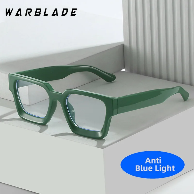 

2025 Transparent Computer Glasses Frame Women Men Anti Blue Light Square Eyewear Blocking Glasses Optical Spectacle Eyeglass