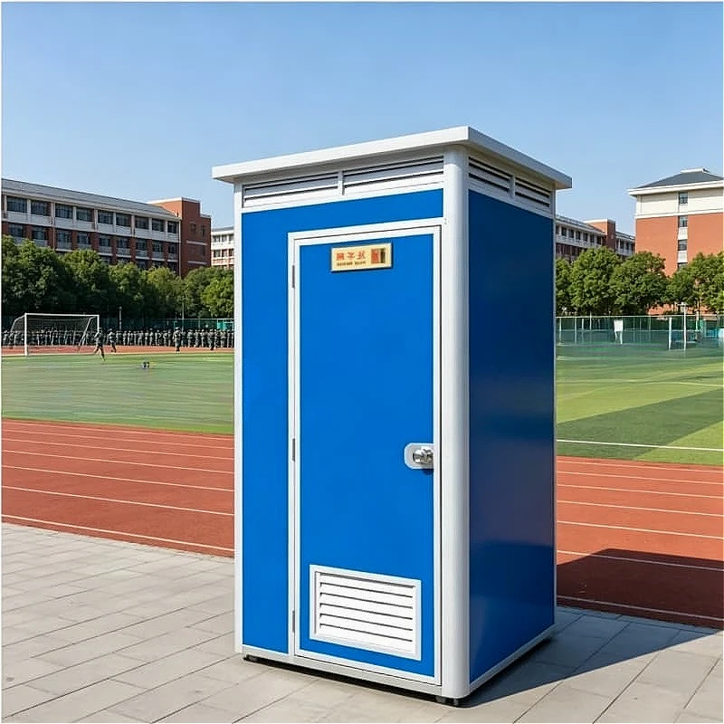Solar Container Toilet 20ft Off Grid Mobile Restroom With Solar Panel Light For Remote Camping Site Customized