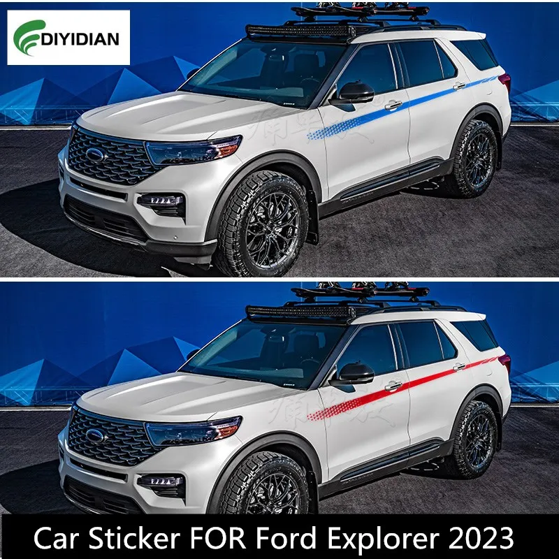 

New Custom Car Sticker FOR 2023 Ford Explorer Body Trim Sports Fashion Car film