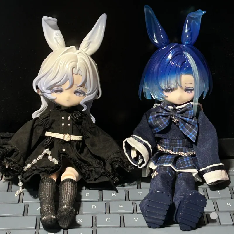 Novo quente come4free 1/12 bjd caixa cega bonnie estrela meteorológica série de linguagem kawaii coelho bjd figura de ação articulada brinquedo