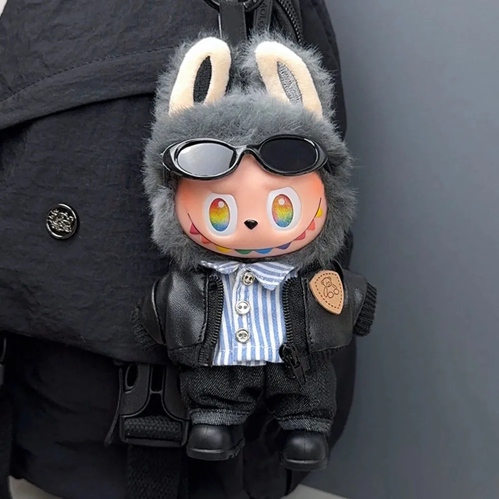 [بدون دمية] مجموعة ملابس لـ Labubu شبكة حمراء وهمية قطعتين ملابس موحدة V1/v2/v3 ملابس أطفال إكسسوارات ملابس عصرية رائعة