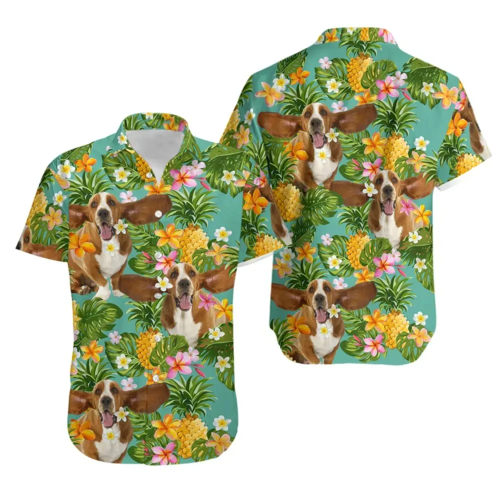 

Funny Animal Hawaiian Shirt For Men Fly Pig 3d Print Summer Short Sleeve Shirt Beach Trip Oversized Men's Shirt Male Clothing