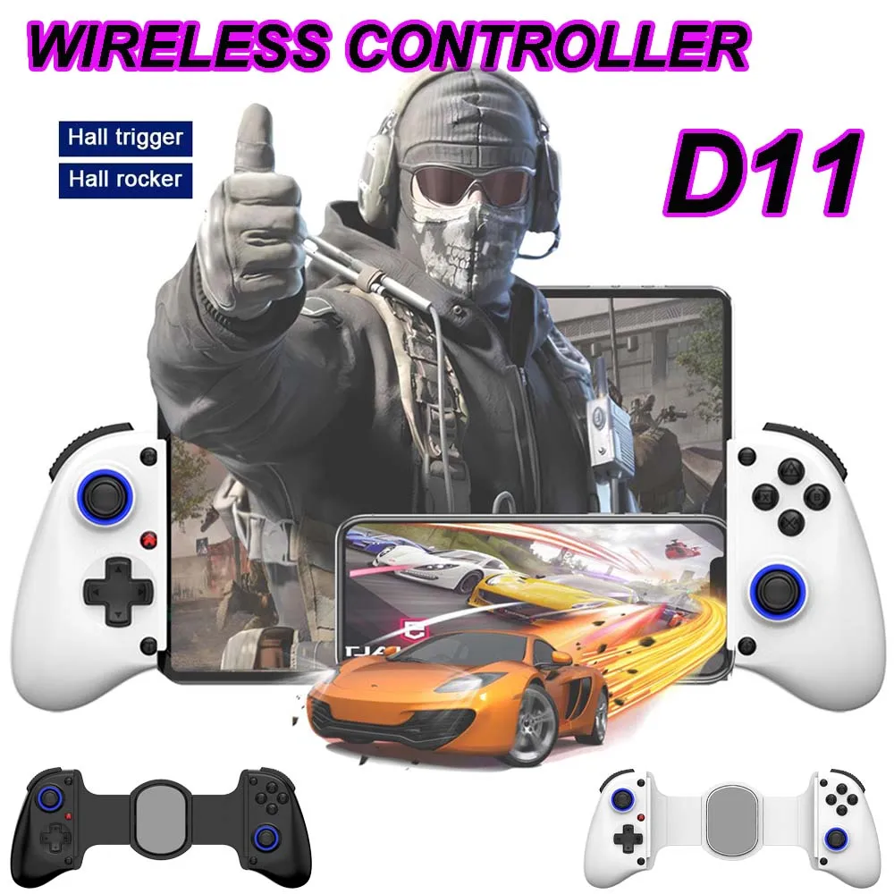 Mobile Phone Game Controller for iOS/Android/Tablet Gaming Joystick for Switch/PS3/PS4 D11 Wireless Bluetooth PC Controllers