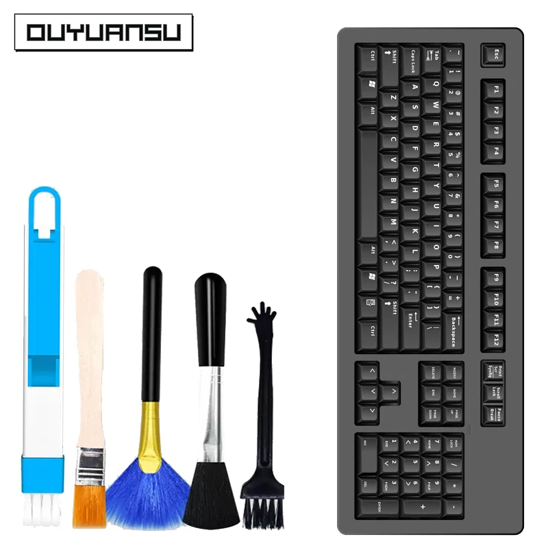 Tastatur-Reinigungsbürsten-Set für Laptop-Tastatur, Lücke, Staub, weiche Bürsten, Werkzeuge