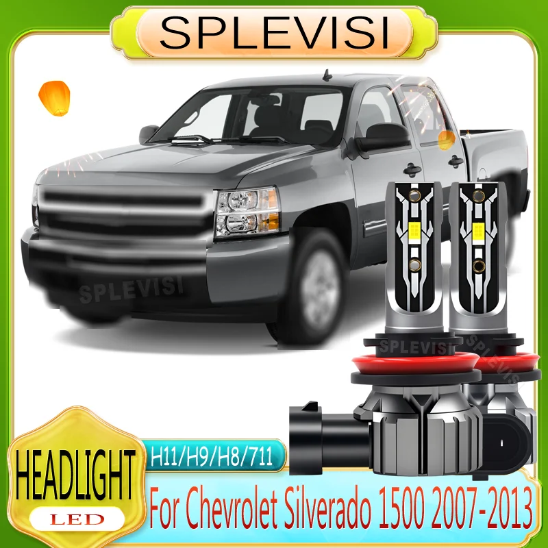 

Powerful Illumination LED Headlight Low Beam Bulbs For Chevrolet Silverado 1500 2007-2013 2007 2008 2009 2010 2011 2012 2013
