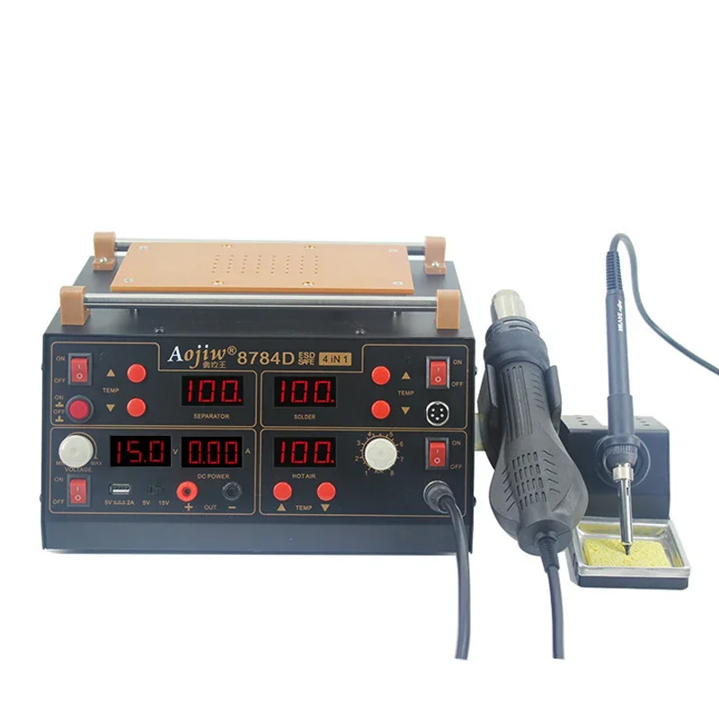4 In 1 LCD Digital Hot Air Iron Separator Best Soldering Station