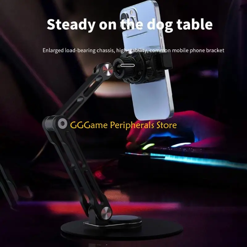 U55B SemiConductor Cooler Stand Rotary Cellphone Holder Foldable Phone Tablet Cradle