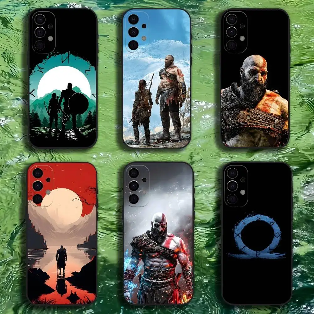 

G-God O-OF W-War Phone Case For Samsung S25,S24,S21,S22,S23,S30,Ultra,S20,Plus,Fe,Lite,Note,10,9,5G Black Cover