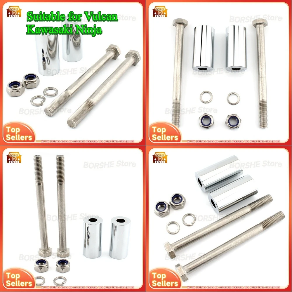 

2026 Motorcycle Handlebar Riser Mount Kit Suitable for Vulcan Kawasaki Ninja Custom Adjustable Stem Elevator for Enhanced Riding