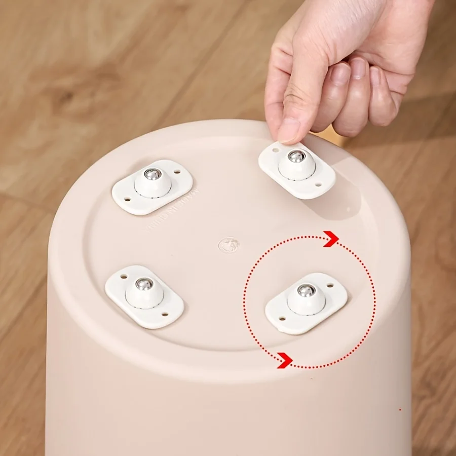 

20pcs Punch-free Sticking Universal Ball Silent Movable Pulley Household Hardware Accessories Wear-resistant Load-bearing