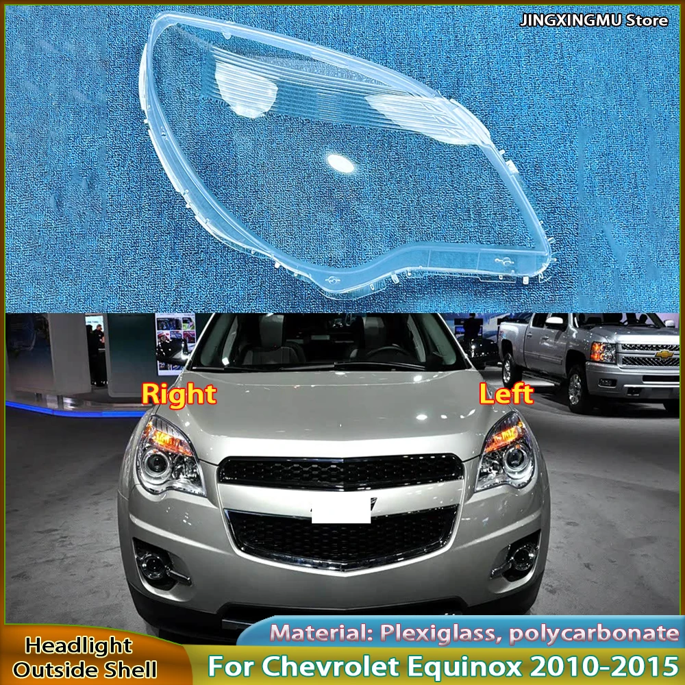 

Headlamp Shell Transparent Plexiglass Outer Cover For Chevrolet Equinox 2010 2011 2012 2013 2014 2015 Headlight Protective Cover