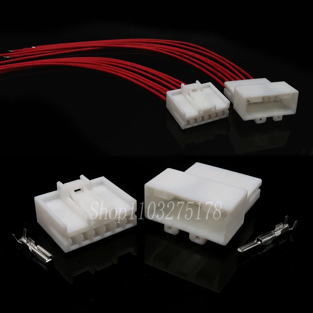 1 Set 6 Pin 936230-1 936240-1 Car Wire Harness Connectors Electronic Cable Sockets with Terminals
