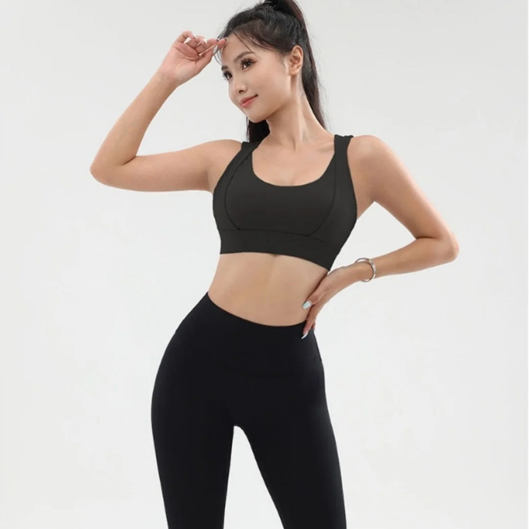 Women Cross Back Sports Bras Fitness Gym Bra Beauty Back Running Workout Tops Breathable