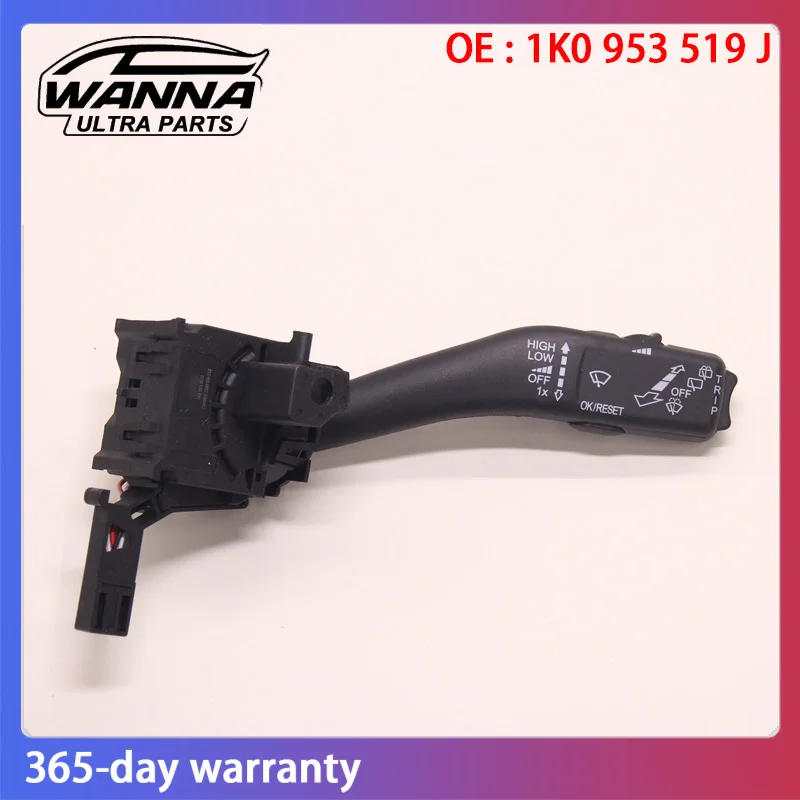 

OE Quality 1K0953519J 1K0 953 519J Wiper control switch stalk for VW Golf 6 Jetta GTI Eos Tiguan Caddy Octavia Superb Rabbit