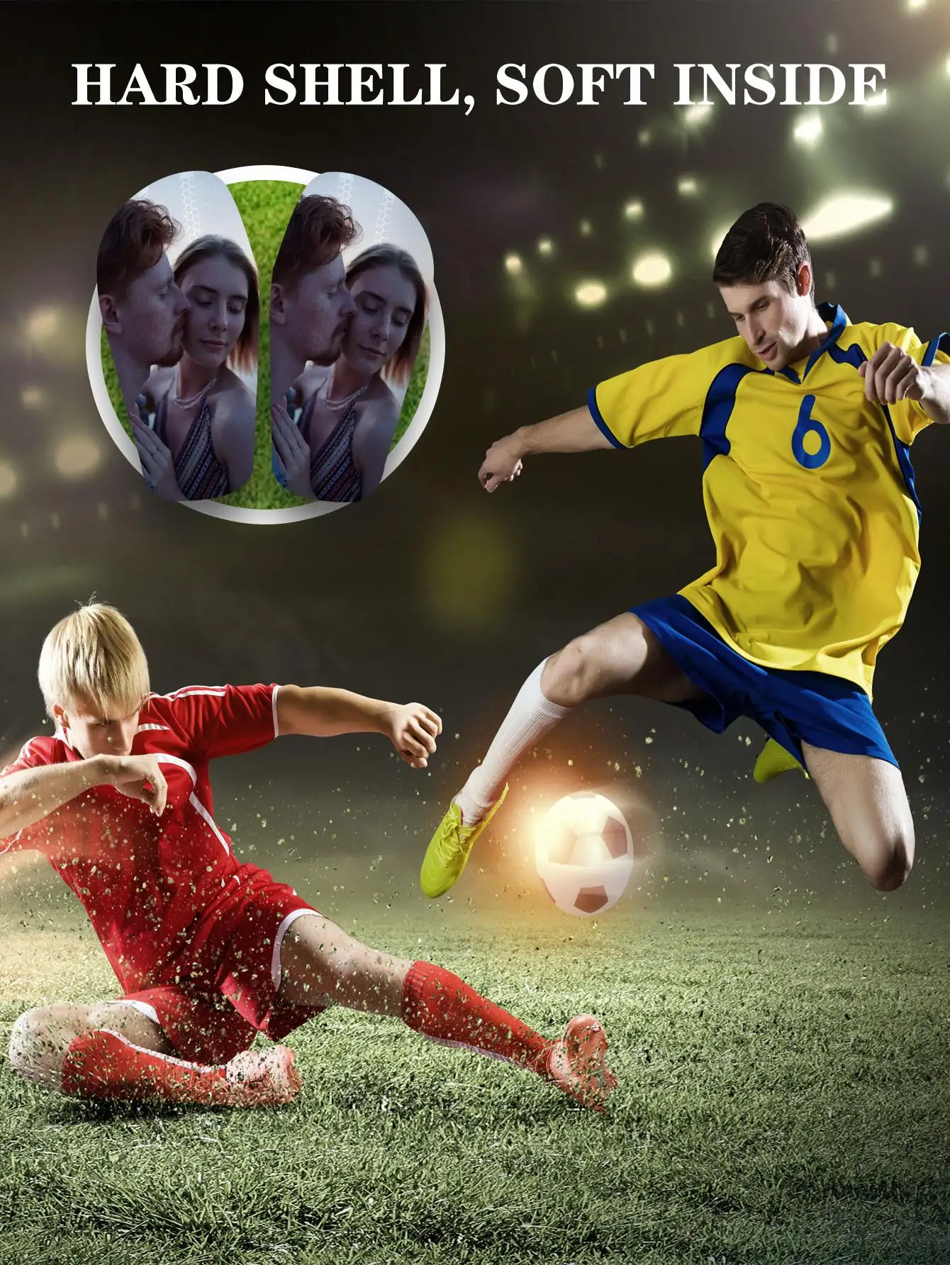 1 Pair Personalized Photo Shin Guards: Pe Lightweight Sturdy Panels + Eva Shock-Absorbing Pads, Soft on Skin image 3