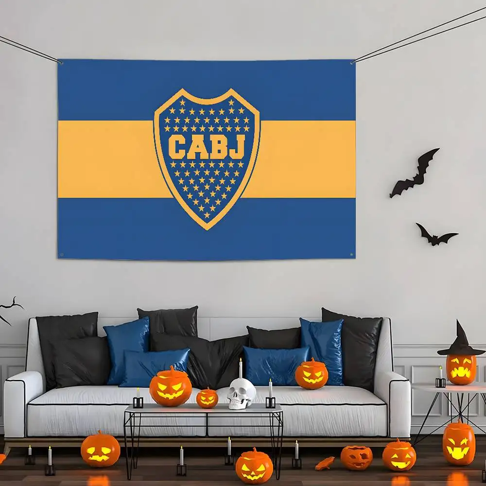 Football Club Atletico B-Boca Juniors Flag Hanging Banner Atmosphere For Dormitory Bedroom Outdoor Living Room Art Decoration