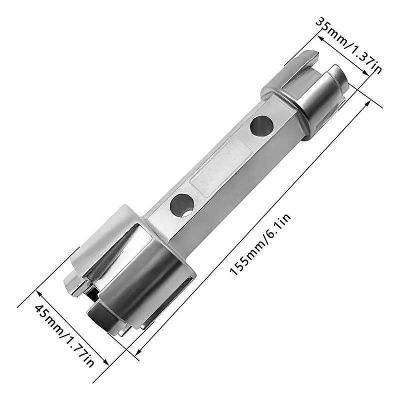 Tub Drain Remover Wrench High-Temperature Resistant Drain Wrench Ergonomic Plumbing Equipment Bathtub Drains Accessories